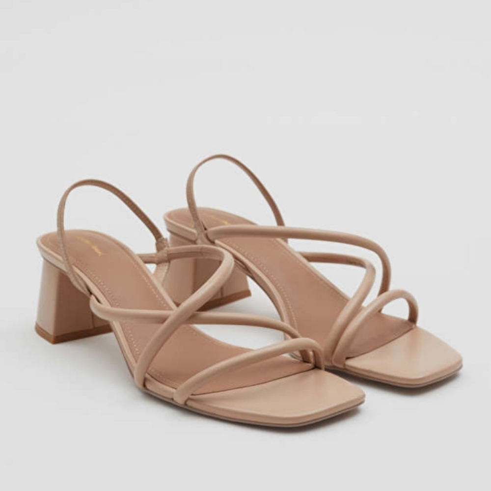 & Other Stories Strappy Block Heel Sandals